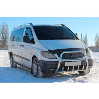 Defensa Delantera XL-WT025 (Acero Inoxidable) Mercedes Vito W639 2004-2014 foto 1