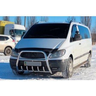 Defensa Delantera XL-WT025 (Acero Inoxidable) Mercedes Vito W639 2004-2014 foto 2