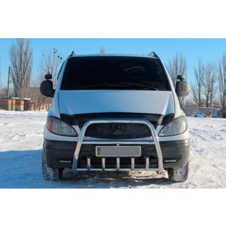 Defensa Delantera XL-WT025 (Acero Inoxidable) Mercedes Vito W639 2004-2014 foto 3