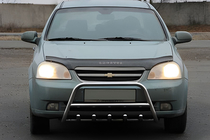 Chevrolet Lacetti 2003-2024 Defensa tubular delantera WT003 (60 mm, acero inoxidable) foto 2