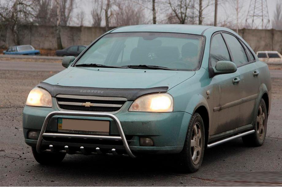 Chevrolet Lacetti 2003-2024 Defensa tubular delantera WT003 (60 mm, acero inoxidable) Image