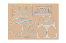 Ford Fiesta 2002-2008 Embellecedores de salpicadero interior (2005-2008) Madera foto 2