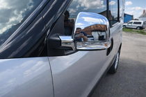 Opel Combo 2012-2018 Cubiertas de Espejos (2 uds, ABS) OmsaLine - Plástico ABS Cromado foto 1