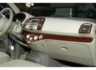Nissan Micra K12 2003-2010 Cubiertas de Panel de Salpicadero Aluminio foto 3