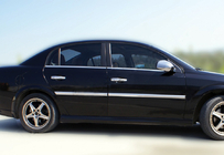 Opel Vectra C 2002-2008 Molduras exteriores de ventanas acero inoxidable (4 uds) OmsaLine - Acero Inoxidable Italiano foto 3