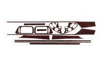 Nissan Primera P12 2002–2007 Cubiertas de Panel de Salpicadero Aluminio foto 1
