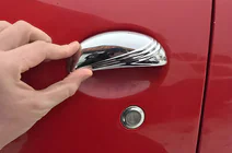 Peugeot 107 2005-2014 Cubiertas de manijas de puerta en acero inoxidable foto 1