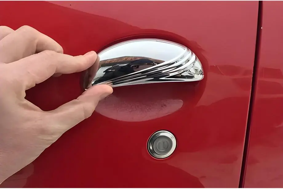 Peugeot 107 2005-2014 Cubiertas de manijas de puerta en acero inoxidable Image