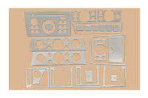 Opel Vectra C 2002-2008 Cubiertas de Panel de Salpicadero Aluminio foto 3