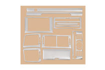 Peugeot 407 2004-2011 Cubiertas de Panel de Salpicadero (Kit-1) Aluminio foto 3
