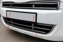 Peugeot Partner Tepee 2008-2018 Parrilla completa (acero inoxidable) 2008-2012 foto 1