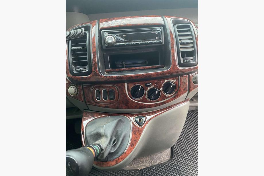 Renault Trafic 2001–2015 Cubiertas de Panel de Salpicadero Negro Foto 3