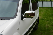 Renault Kangoo 1998-2008 Cubiertas de Espejos Cromadas (2004-2008, 2 uds) Carmos - Plástico Cromado foto 3