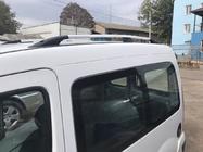 Renault Kangoo 1998-2008 Barras de Techo Cromadas Base estándar, pies de plástico foto 8