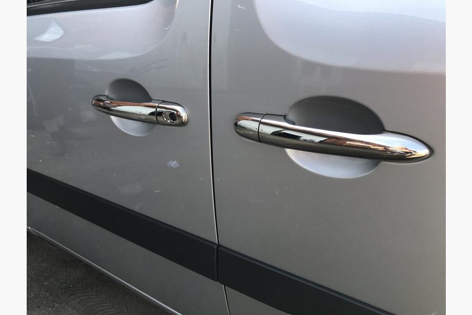 Renault Kangoo 2008–2020 Cubiertas de manijas de puerta en acero inoxidable 3 uds, OmsaLine - Acero Inoxidable Italiano Foto 2