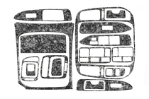 Toyota Land Cruiser 100 1998-2007 Cubiertas de Panel de Salpicadero Aluminio foto 4