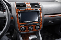 Volkswagen Golf 5 2003-2009 Cubiertas de Panel de Salpicadero Madera foto 16