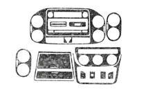 Volkswagen Golf Plus 2004-2014 Cubiertas de Panel de Salpicadero Carbono foto 3