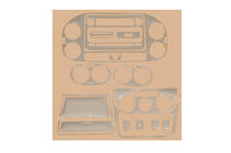 Volkswagen Golf Plus 2004-2014 Cubiertas de Panel de Salpicadero Carbono foto 4