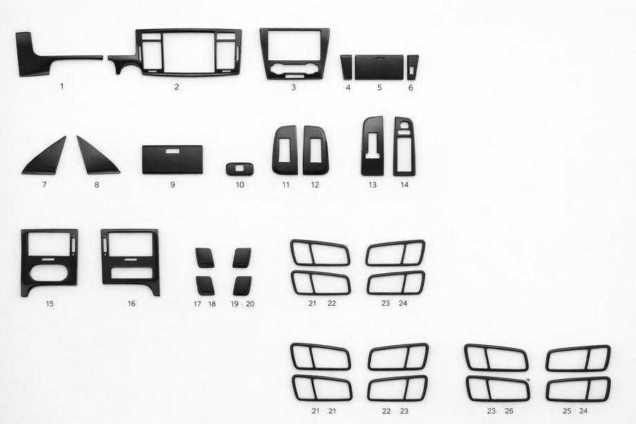 Chevrolet Epica 2006-2014 Cubiertas interiores (kit-1) Aluminio Image