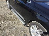Audi Q7 2015–2026 Estribos Laterales Maya V2 (2 uds., Aluminio) foto 2