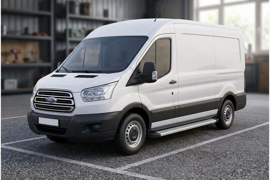 Ford Transit 2014- Estribos Laterales Maya V2 (2 uds., Aluminio) Image