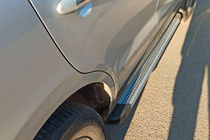 Hyundai Santa Fe 2 2006-2012 Estribos Laterales Maya V2 (2 uds., Aluminio) foto 1
