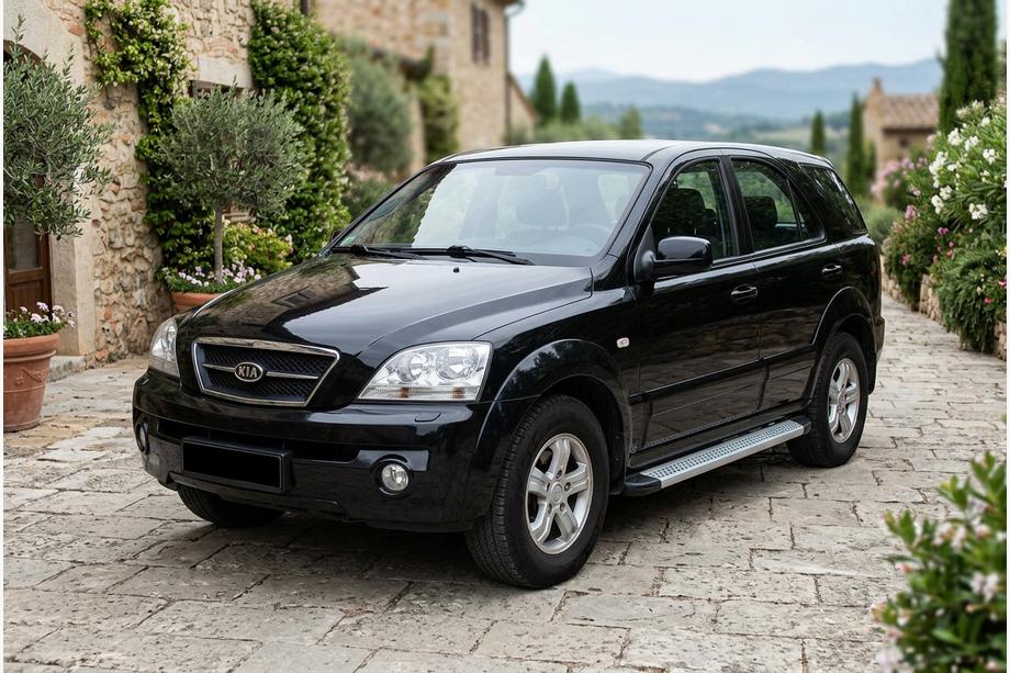 Kia Sorento I BL 2002-2009 Estribos Laterales Maya V2 (2 uds., Aluminio) Image