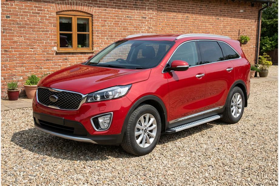 Kia Sorento III UM 2014-2020 Estribos Laterales Maya V2 (2 uds., Aluminio) Foto 1