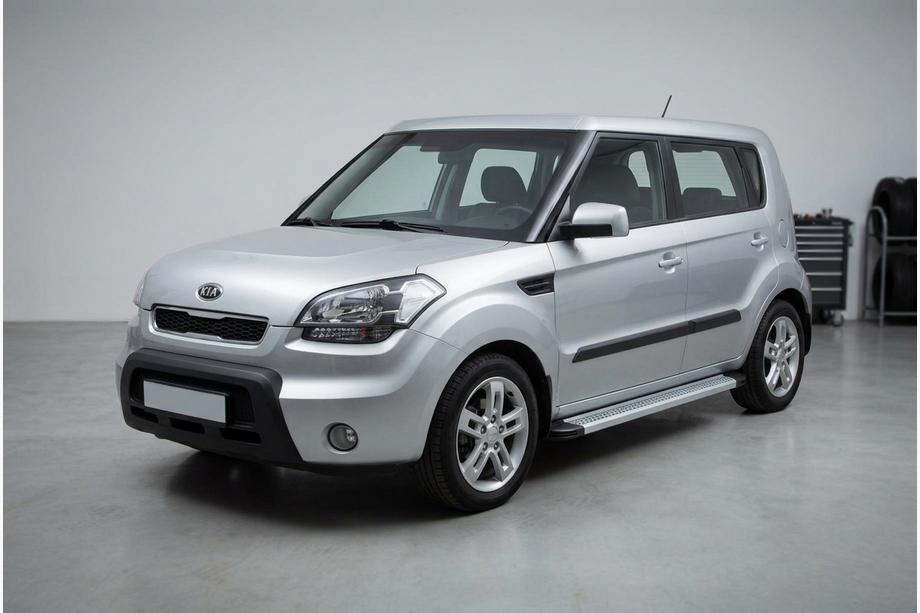 Kia Soul I 2008-2013 Estribos Laterales Maya V2 (2 uds., Aluminio) Image
