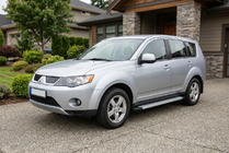Mitsubishi Outlander 2006-2012 Estribos Laterales Maya V2 (2 uds., Aluminio) foto 1