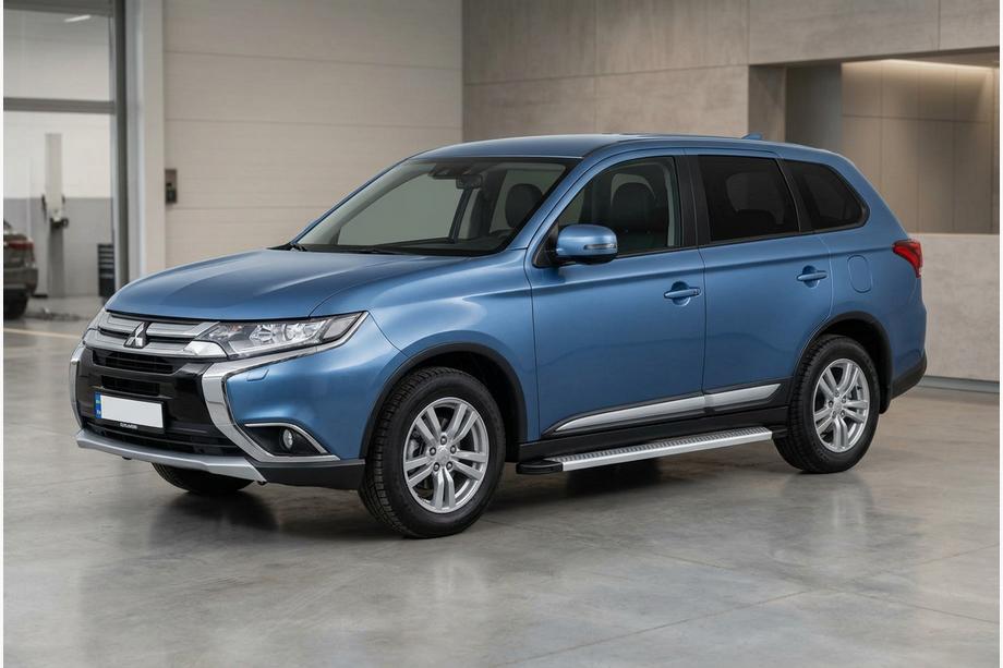 Mitsubishi Outlander 2012-2021 Estribos Laterales Maya V2 (2 uds., Aluminio) Image