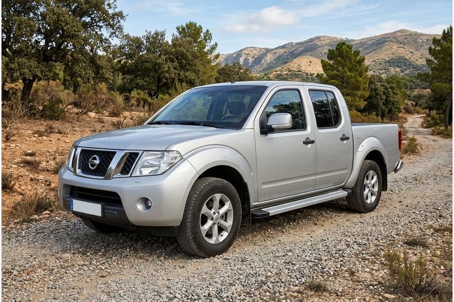 Nissan Navara 2006-2015 Estribos Laterales Maya V2 (2 uds., Aluminio) Image