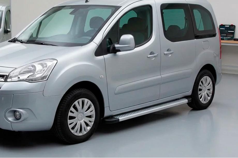 Peugeot Partner Tepee 2008-2018 Estribos Laterales Maya V2 (2 uds., Aluminio) Image