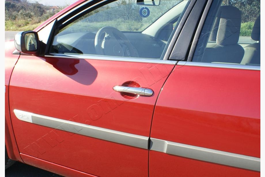Renault Megane II 2004-2009 Cubiertas Cromadas para Manijas de Puerta (4 uds, Acero Inoxidable) Carmos - Acero Inoxidable Turco Foto 4