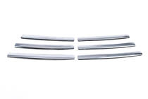 Renault Trafic 2001–2015 Cubiertas de Parrilla Cromadas 2007-2015 (6 uds, Acero Inoxidable) Carmos - Acero Inoxidable Turco foto 5