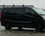 Renault Trafic 2015- Barras de Techo Negras Corto, Pies de Plastico foto 6