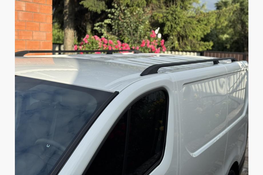 Renault Trafic 2015- Barras de Techo Negras Corto, Pies de Plastico Image
