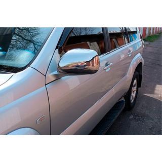 Cubiertas de Espejos (2 uds., Acero Inoxidable) Toyota Land Cruiser Prado 120 2002-2009 foto 4