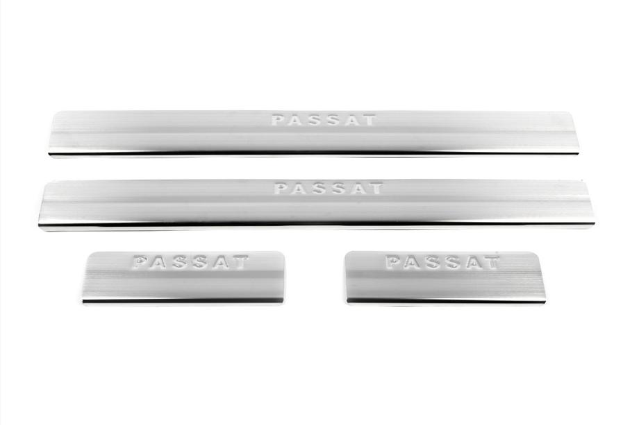Volkswagen Passat B5 1997-2005 Embellecedores de umbral OmsaLine (4 uds, acero inoxidable) Foto 8