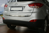 Hyundai IX-35 2010-2015 Moldura maletero acero inoxidable OmsaLine - Acero Inoxidable Italiano foto 1