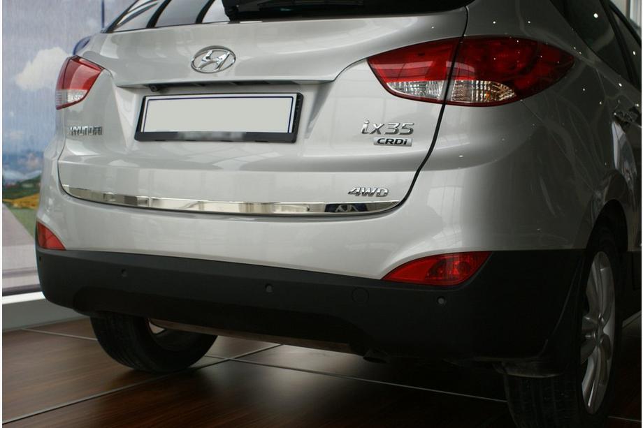 Hyundai IX-35 2010-2015 Moldura maletero acero inoxidable OmsaLine - Acero Inoxidable Italiano Image