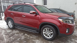 Kia Sorento II XM 2009-2014 Molduras de Ventanas (6 piezas, Acero Inoxidable) foto 1
