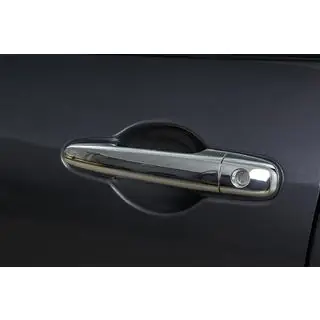 Cubiertas Cromadas para Manijas de Puerta (4 uds, Acero Inoxidable)