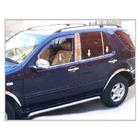 Mercedes ML W163 1997-2005 Molduras exteriores de ventanas acero inoxidable (6 piezas) Carmos - Acero Inoxidable Turco foto 5