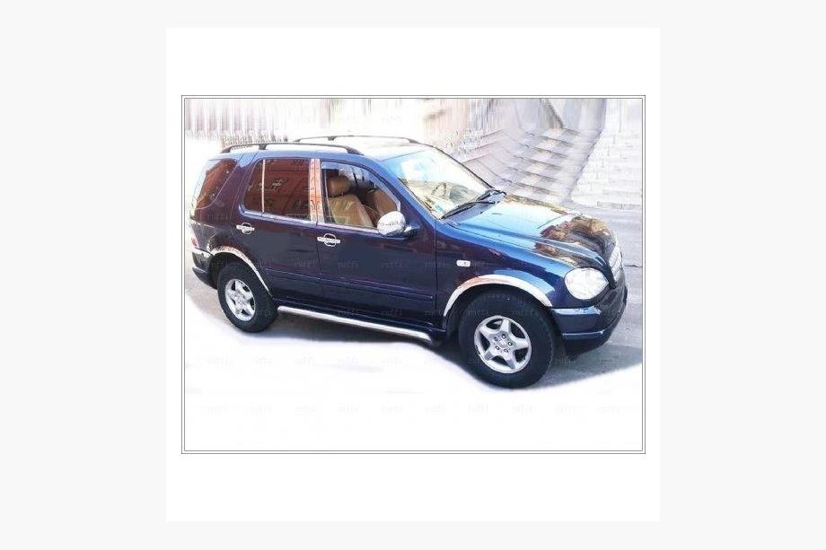 Mercedes ML W163 1997-2005 Molduras exteriores de ventanas acero inoxidable (6 piezas) OmsaLine - Acero Inoxidable Italiano Foto 4