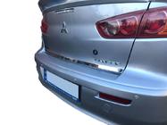 Mitsubishi Lancer X 2008- Protector de borde de maletero acero inoxidable Carmos - Acero Inoxidable Turco foto 1