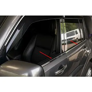 Molduras de Ventanas Acero Inoxidable (4 uds) Mitsubishi Pajero Wagon IV 2006-2021 foto 1