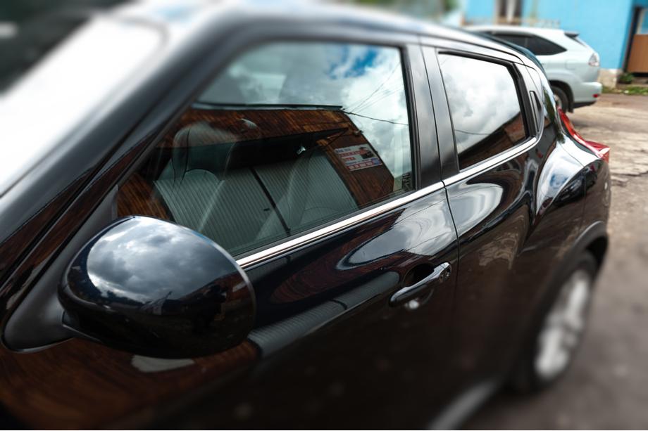 Nissan Juke 2010-2019 Molduras de ventanas acero inoxidable (4 uds) OmsaLine - Acero Inoxidable Italiano Foto 2