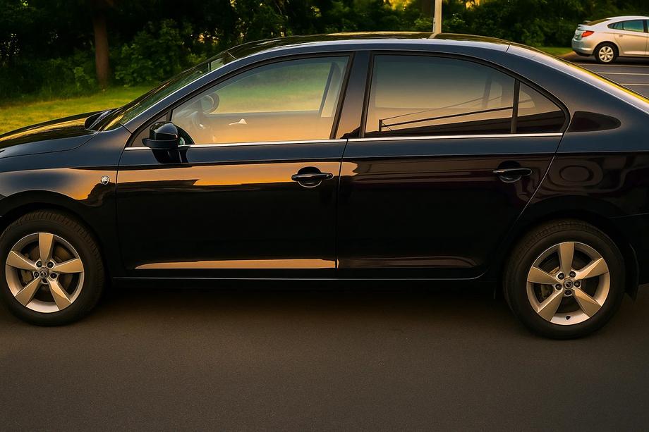 Skoda Rapid 2012-2019 Molduras de Ventanas Acero Inoxidable (4 uds) Image
